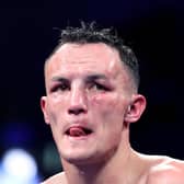 DEVASTATED: Leeds warrior Josh Warrington after his defeat to Luis Alberto Lopez at First Direct Arena. Photo by Nigel Roddis/Getty Images.