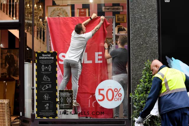 Jack Wills closed its Leeds city store on April 15 after a clearance sale. Image: Simon Hulme