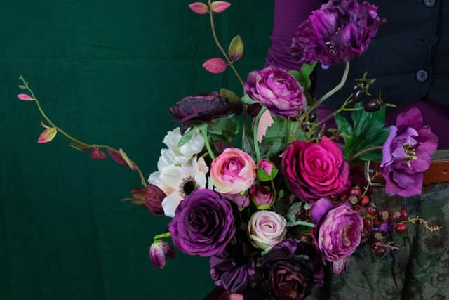 Just 10 'These Dark Hearts' bouquets are available from Opulence & The Beetle this Valentine's Day.