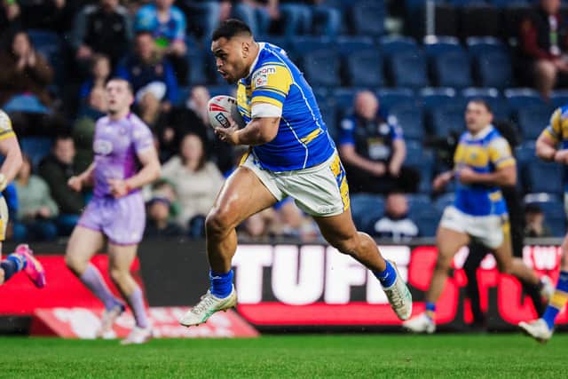 Sam Lisone will leave Leeds Rhinos at the end of this season to begin a two-year contract with Hull FC. Picture by Alex Whitehead/SWpix.com.