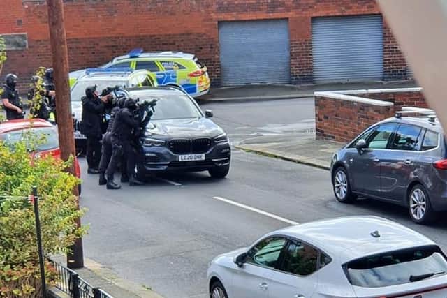 Craig Felton captured this picture of armed police on Parkfield Grove at the weekend