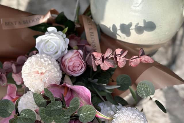 Best & Bloom Artificial Flowers with a Vintage Vase