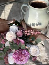 Best & Bloom Artificial Flowers with a Vintage Vase