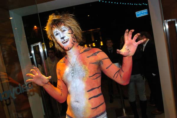 The launch party for Baby Cream in Leeds city centre. Oictured is the only party-goer who wore fancy dress on November 18, 2004.