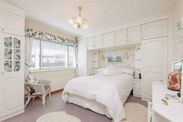 There are four good sized bedrooms with storage and boasting views across the fields.