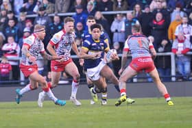 Derrell Olpherts is back in Rhinos' initial squad for Friday's game at Wigan. Picture by Steve Riding.