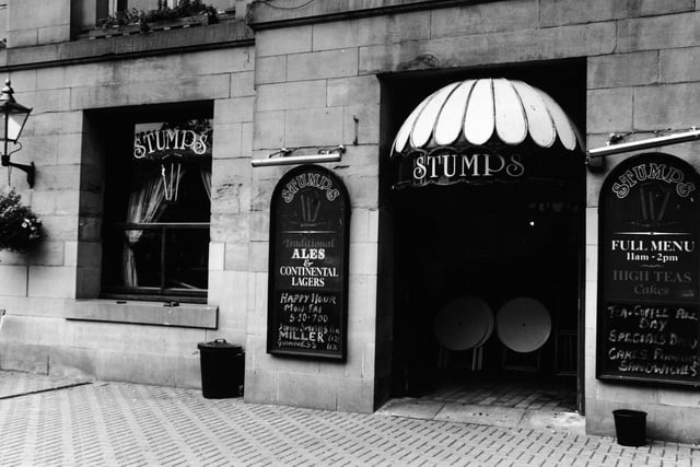 Did you enjoy a drink here back in the day?  Stumps beneath Leeds City Art Gallery pictured in July 1993.