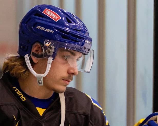 GOLDEN FAREWELL: Leeds Knights' winger Oli Endicott is keen to sign off from his GB junior career with a gold medal in Dumfries in December. Picture: Aaron Badkin/Leeds Knights