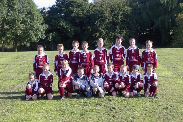 Cross Gates Lions JFC U-10s were formed in May 2003 and were about to begin their first season with the Garforth Junior League.  Pictured, back row from left, are Ashley Hullock, Brett Rose, Philip Russell, Jack Watson, Joe Naylor, Ellis Cuffe, Jake Wheatley and Alfie Leeds. Front row, from left, are Oliver Grubb, Thomas Des-Rosiers, Emma Walls, Adam Walls, Thomas Parsons, Daniel Gale, Elliott Walls, Alexander Elwen and Zak Harrison.