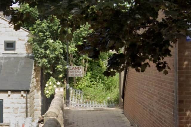 The site of the old toilets in Horsforth is now overgrown and blighted by fly-tipping.