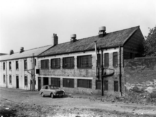 Two clothing works on Pilot Street between Firth Street and New Cleveland Street. This area was locally known as Newtown. Pictured in September 1959.