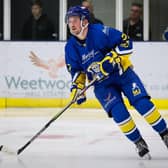 WAITING GAME: Matt Barron scored twice in the 7-4 defeat to MK Lightning on Saturday night. Picture: Steve Cunningham/Knights Media.