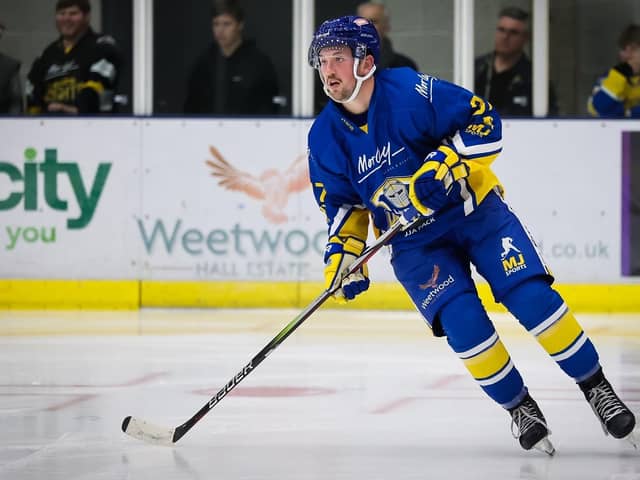 WAITING GAME: Matt Barron scored twice in the 7-4 defeat to MK Lightning on Saturday night. Picture: Steve Cunningham/Knights Media.