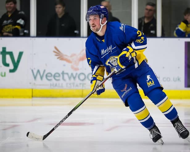 WAITING GAME: Matt Barron scored twice in the 7-4 defeat to MK Lightning on Saturday night. Picture: Steve Cunningham/Knights Media.