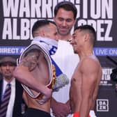 Leeds, UK: Josh Warrington and Luis Alberto Lopez Weigh In ahead of their IBF World Featherweight Title tomorrow night.
9 December 2022
