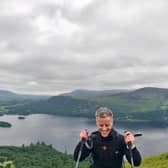 Stephen Johnson, Managing Director of Quooker UK & Ireland, enjoying a scenic hike with trekking poles