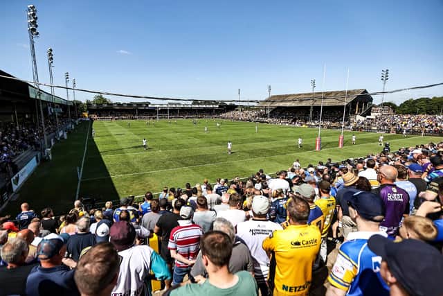 A packed house watched Leeds Rhinos slip up at Castleford Tigers. Picture by Simon Hall/SWpix.com.