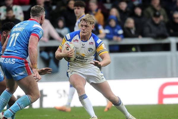 Forward James McDonnell has been called into Leeds Rhinos' 21 for tonight's game at Hull KR. He hasn't played since facing Wakefield Trinity last Boxing Day. Picture by Steve Riding.