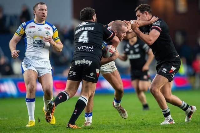 Jarrod O'Connor in action for Leeds Rhinos against London Broncos. Picture by Bruce Rollinson.
