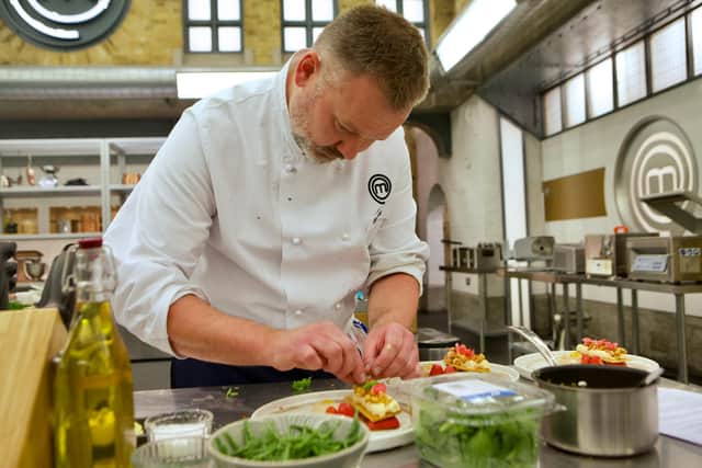 Darren Collinson divided judges with his cooking on Masterchef: The Professionals (Photo: Shine TV/BBC)