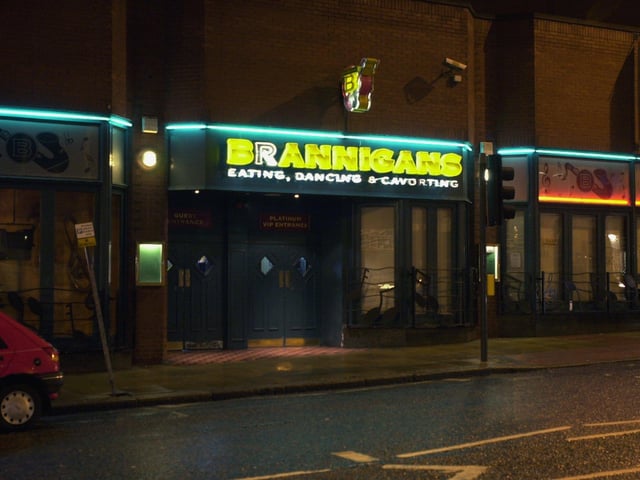 Eating, dancing and cavorting... that was Brannigans on Vicar Lane.