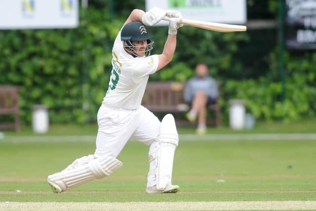 MATCH-WINNER: Steve Bullen hit 80 as he led New Farnley to victory over Woodlands in the Heavy Woollen Cup Final on Bank Holiday Monday. Picture: Steve Riding.