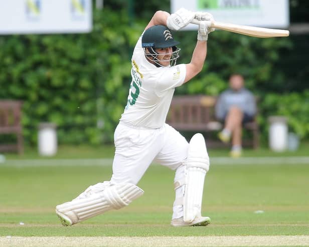 MATCH-WINNER: Steve Bullen hit 80 as he led New Farnley to victory over Woodlands in the Heavy Woollen Cup Final on Bank Holiday Monday. Picture: Steve Riding.