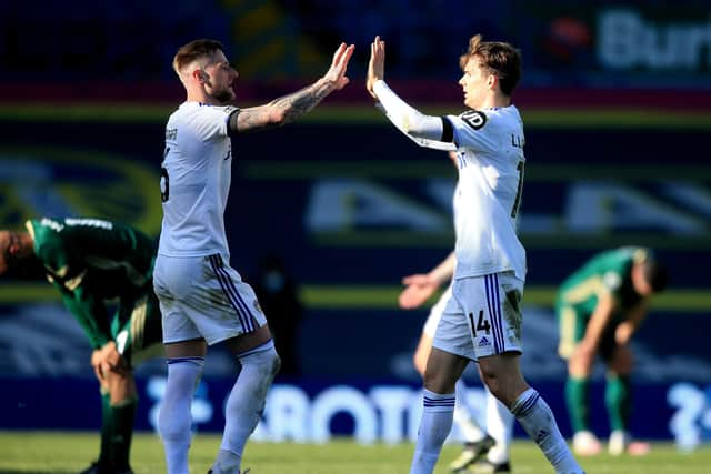 BIG DECISION - Jesse Marsch has selection options at centre-back, where Liam Cooper could replace Diego Llorente, at left-back, right-back and up front ahead of Leeds United's clash with Aston Villa. Pic: Getty