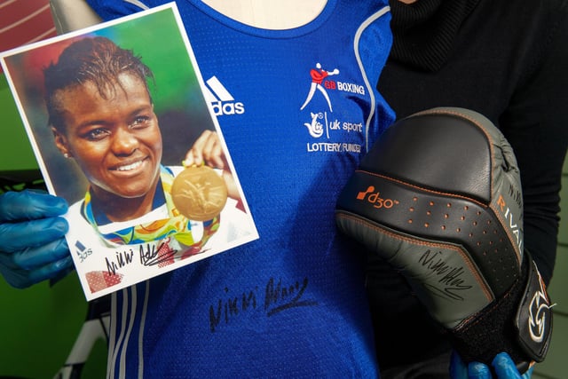 Boxing gloves worn and signed by the city’s own double Olympic champion Nicola Adams also features as a proud part of the exhibit.