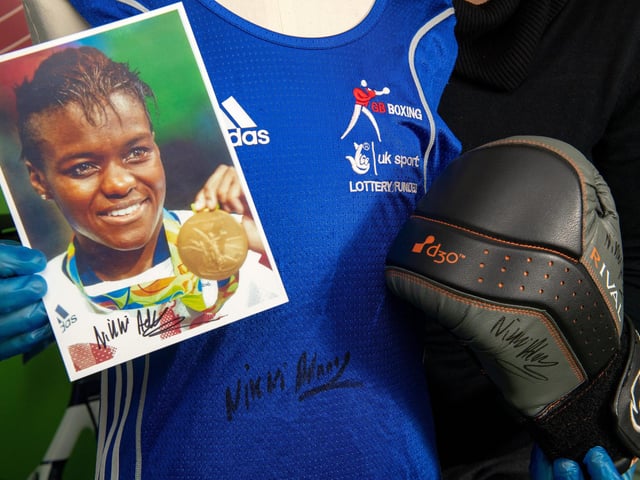 Boxing gloves worn and signed by the city’s own double Olympic champion Nicola Adams also features as a proud part of the exhibit.