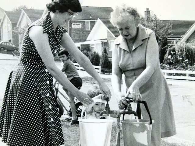 "Hot summer with standpipes" - Catherine Hall.