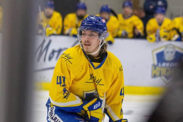 INTERNATIONAL CALLING: Leeds Knights' Oli Endicott is preparing to help GB Under-20s win gold and promotion at the Division 2A World Championships in Dumfries next week. Picture: Aaron Badkin/Leeds Knights