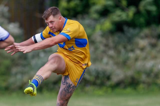 Jordan Gale was on the scoresheet for Hunslet ARLFC. Picture by Alex Shenton.