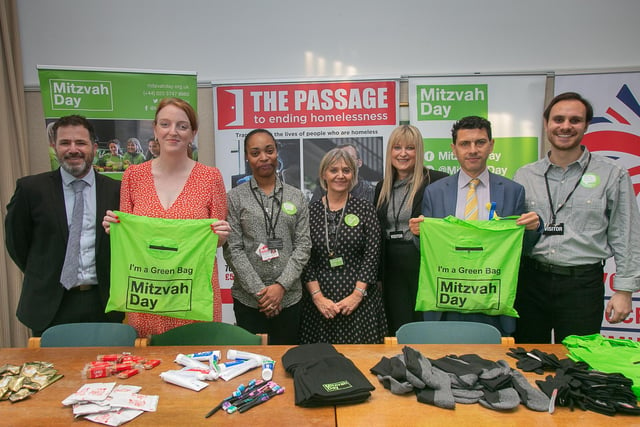 Leeds North MP Alex Sobel attends a Mitzvah Day event at a homelessness charity in London called The Passage.