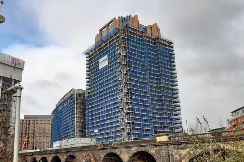 The Junction comprises 665 apartments across five blocks, which are currently being developed by Highline Investments on land off Whitehall Road. The scheme includes the creation of a park on top of the old Monk Bridge viaduct and there are also plans to revitalise the arches below with music, shopping, and food and drink.