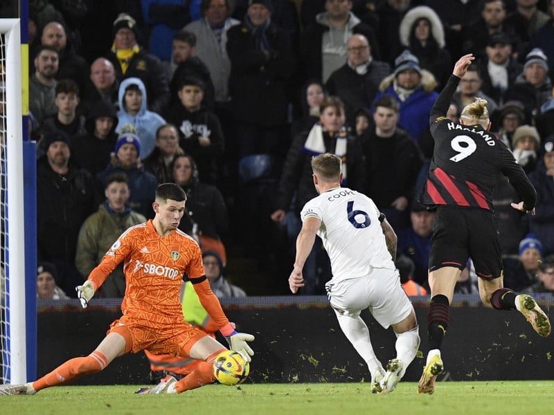 Whether his pass was too soft or Koch's awareness was lacking, the pair weren't on the same page for the second goal. (Photo by OLI SCARFF/AFP via Getty Images)