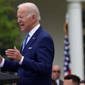 PASSIONATE ADDRESS: From US President Joe Biden. Photo by Alex Wong/Getty Images.