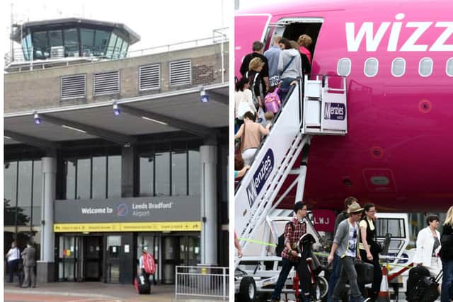 Wizz Air began flying to seven destinations from Leeds Bradford Airport last year after leaving its previous Yorkshire base at Doncaster Sheffield