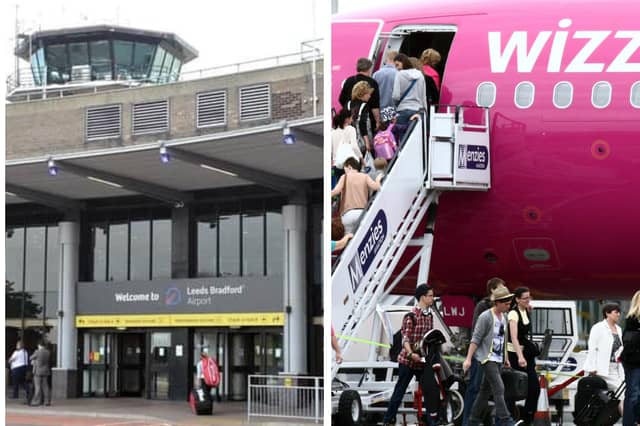 Wizz Air began flying to seven destinations from Leeds Bradford Airport last year after leaving its previous Yorkshire base at Doncaster Sheffield