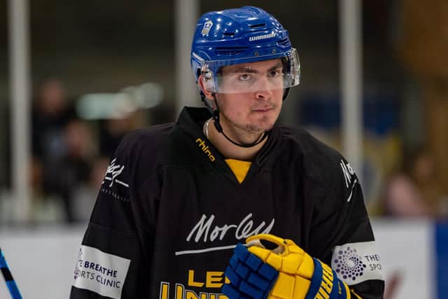 DOUBLE-WINNER: Cole Shudra exits Leeds Knights as a NIHL National league and play-off winner. Picture courtesy of Oliver Portamento