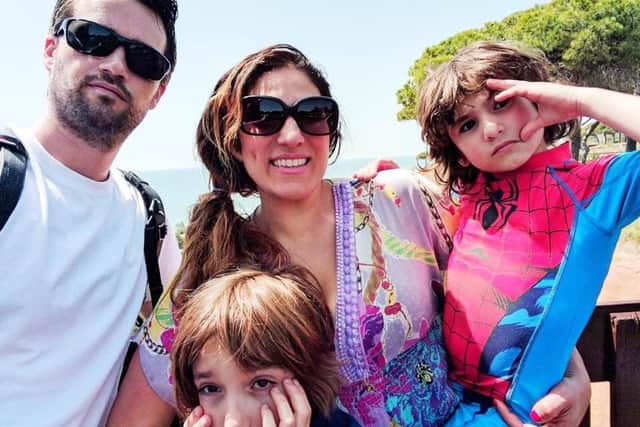 Vicki with husband Peter and kids Oliver and Alexander.