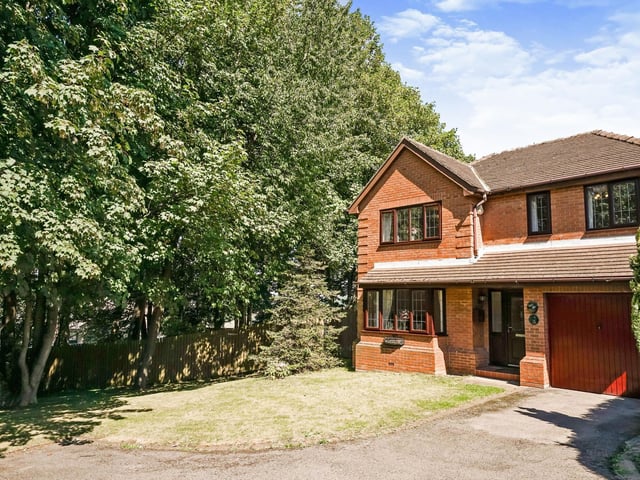 A four bedroom detached house is on the market for £410,000