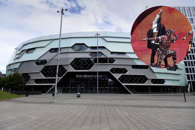 Leeds has been ruled out of the race to host Eurovision 2023 at the First Direct Arena. Pictured inset: The Eurovision Song Contest 2022 winners Kalush Orchestra of Ukraine.