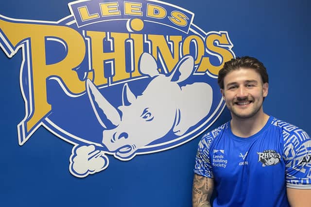 Joe Shorrocks joined Leeds Rhinos a month ago on loan from Salford Red Devils. Picture by Leeds Rhinos.