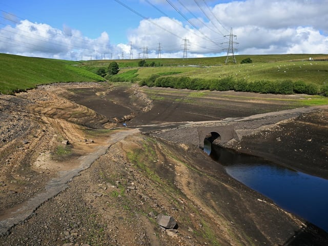 Baitings Reservoir, near Ripponden,on July 16, 2025. (Photo by Oli SCARFF / AFP) (Photo by OLI SCARFF/AFP via Getty Images)