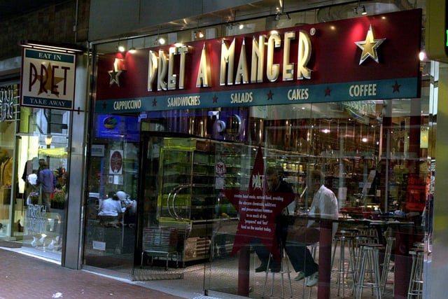 Eat in or takeaway? Pret-A-Manger on Bond Street in the city centre.