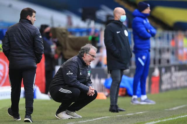 Marcelo Bielsa, Manager of Leeds United. (Photo by Lindsey Parnaby - Pool/Getty Images)