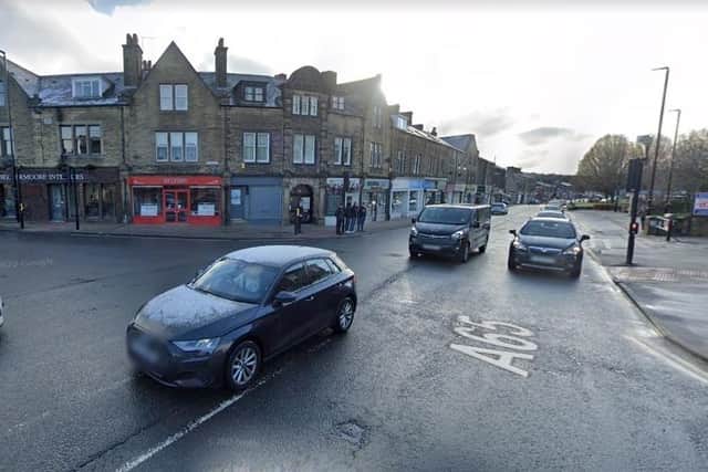 The crashed happened on Otley Road in Guiseley near the junction with Oxford Road. Photo: Google