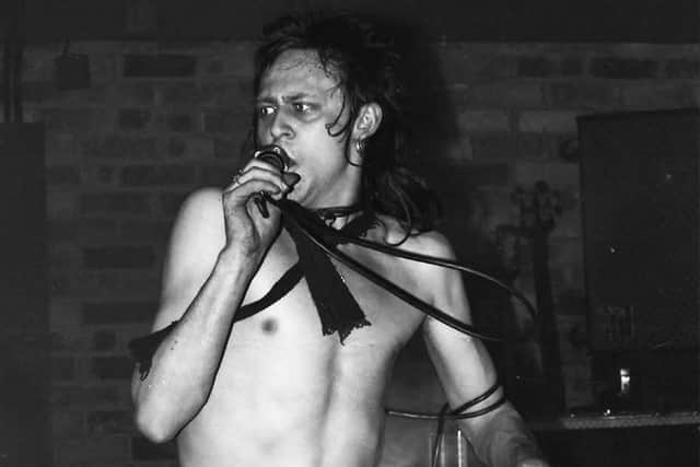 Stevie Hulme, aka Stevie Vayne, performing back in the day.