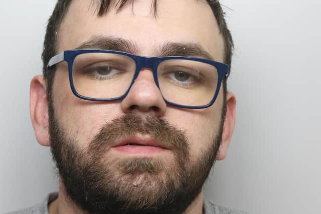 Adam Wray was jailed for the horrific assault on his partner. (pic by WYP)